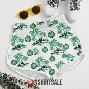 Celtic FC SPFL Hawaiian Shirt And Shorts Set, Tropical Football Outfit For Fans