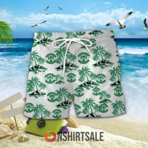 Hibernian FC SPFL Hawaiian Shirt And Shorts Set , Tropical Soccer Fan Apparel