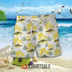 Union Saint Gilloise Hawaiian Shirt And Shorts Set , Tropical Soccer