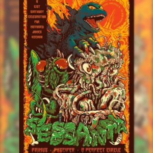 Sessanta Tour Poster V120, Primus, Puscifer, A Perfect Circle, Maynard James Keenan Birthday Concert Art